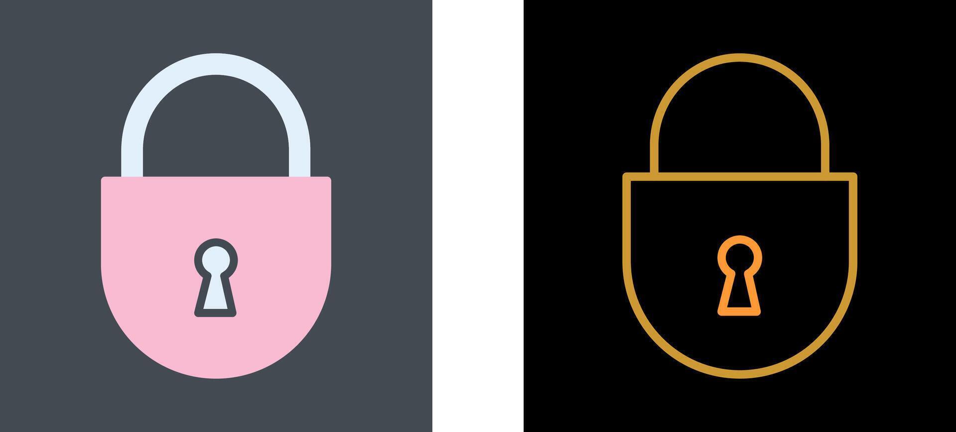 Padlock Icon Design vector