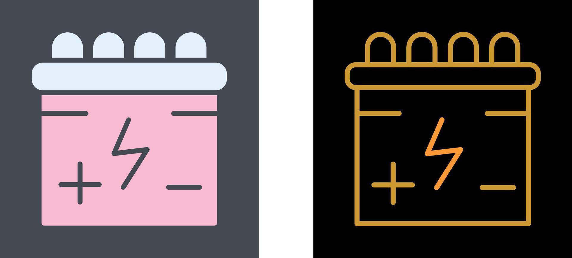Batteries Icon Design vector
