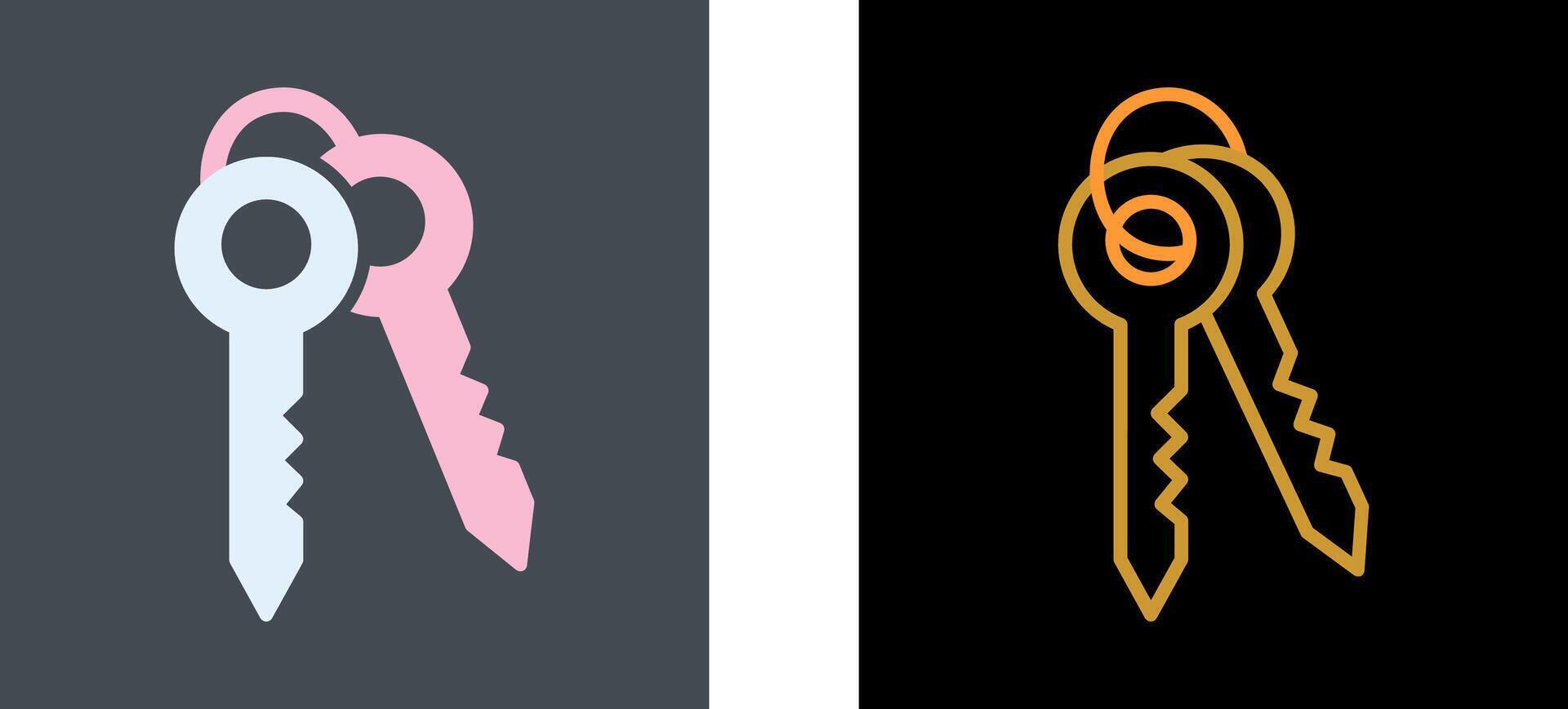 Keys Icon Design vector