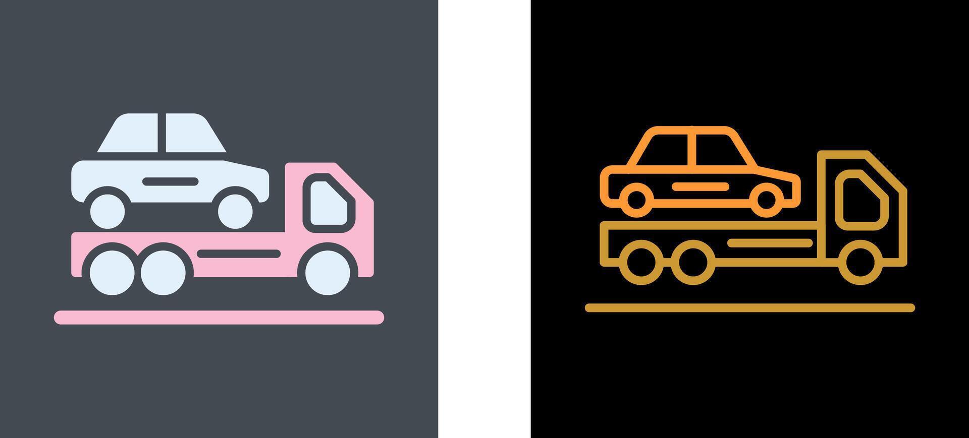 Trailer Icon Design vector