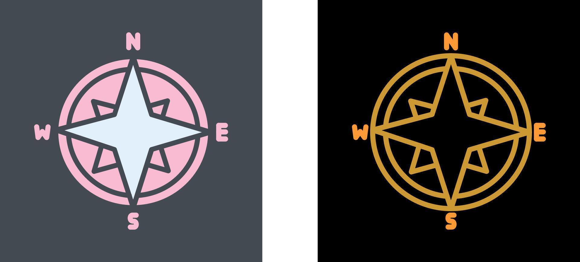 Compass Icon Design vector