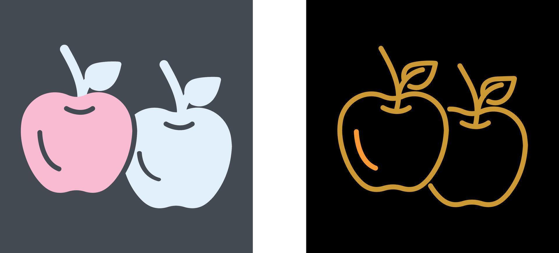 diseño de icono de manzana vector