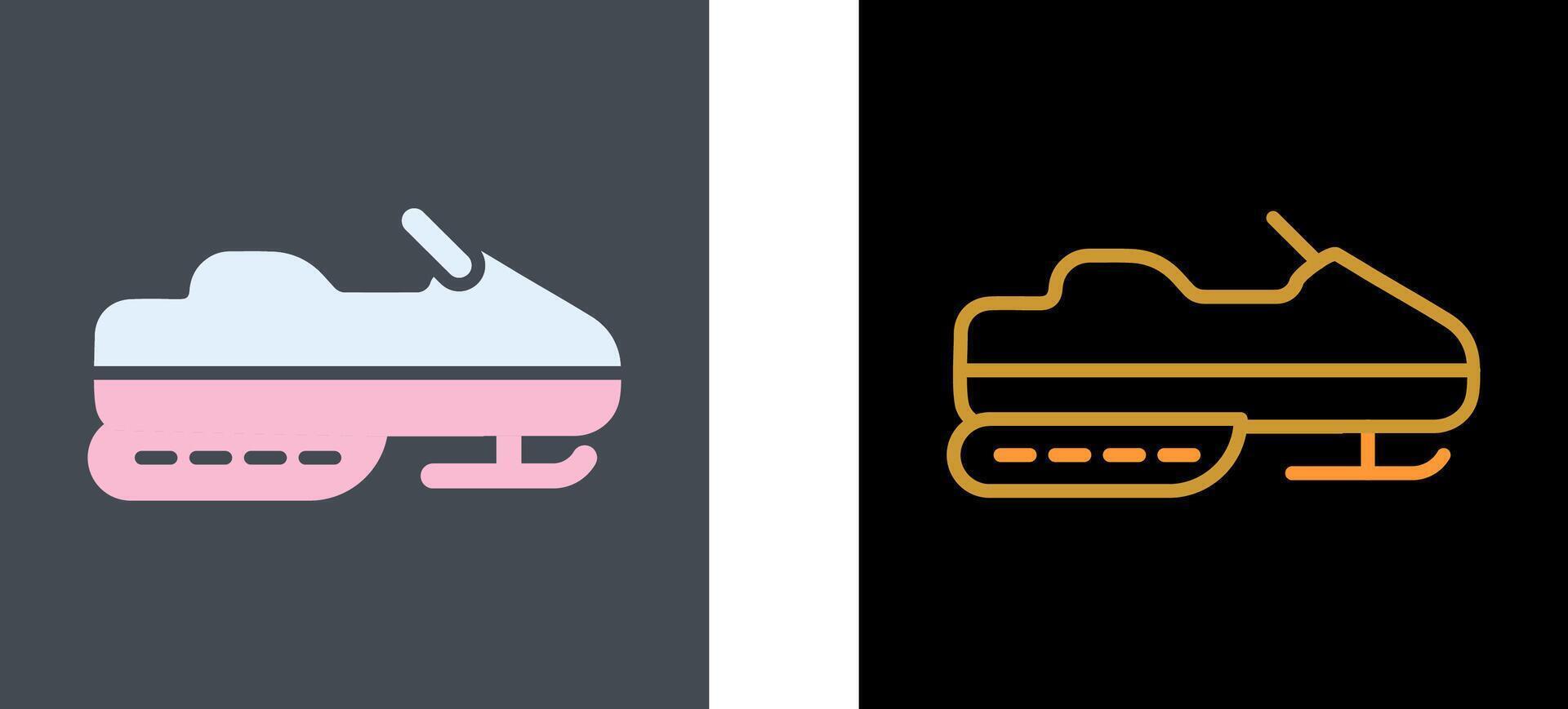 Snowmobile Icon Design vector