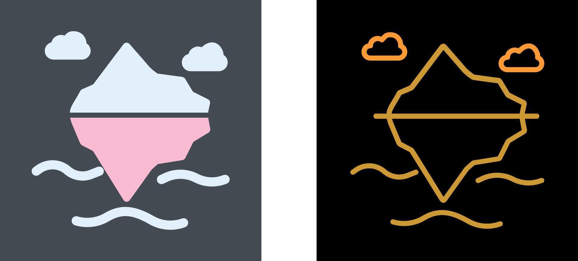Iceberg Icon Design vector