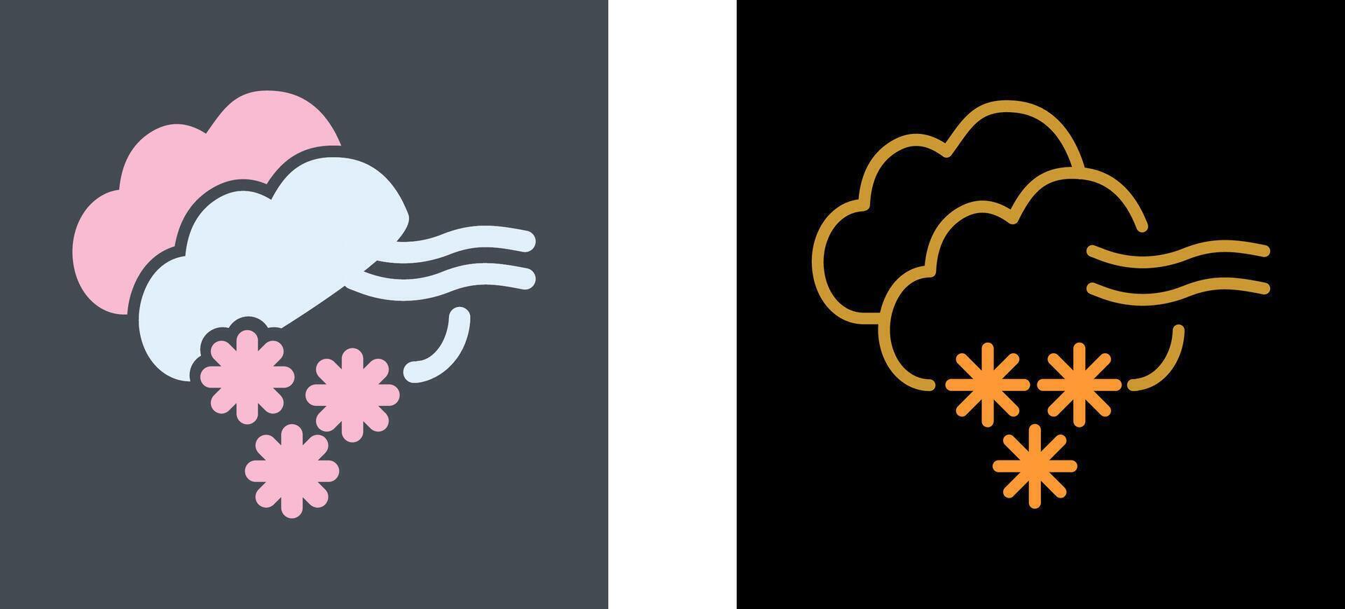 Blizzard Icon Design vector