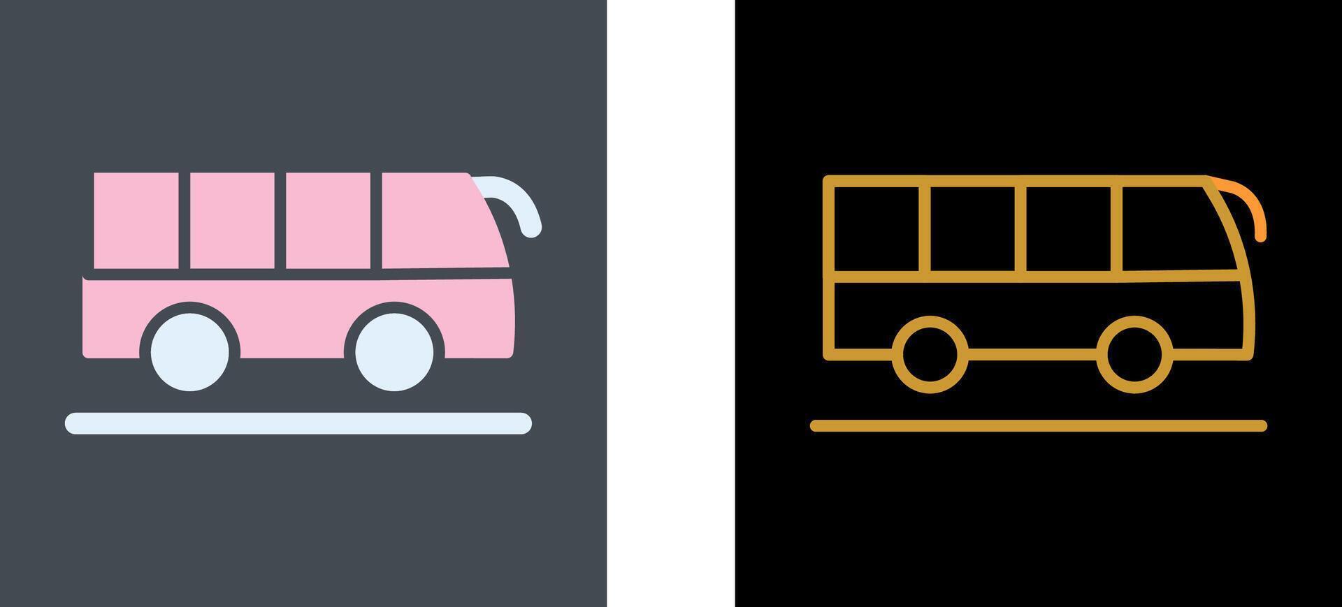 Bus Icon Design vector