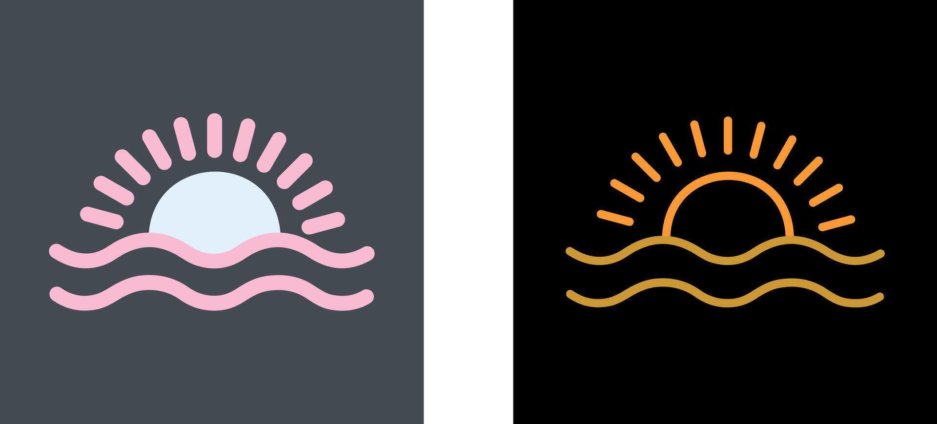 Sunrise Icon Design vector