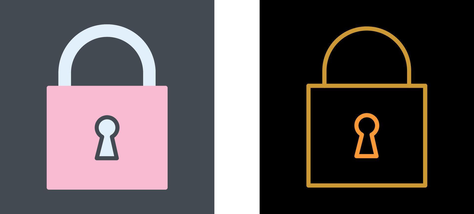 Padlock Icon Design vector