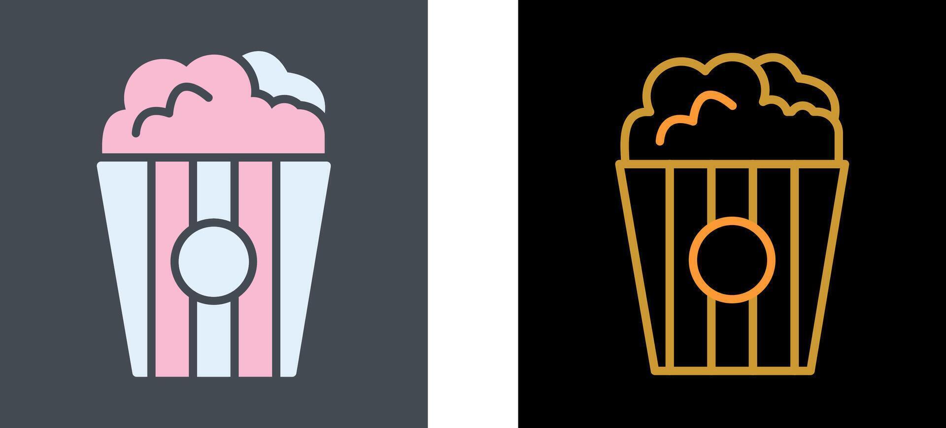 Popcorn Icon Design vector