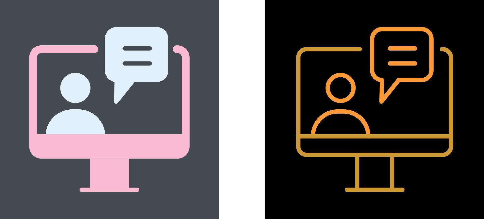 Webinar Icon Design vector