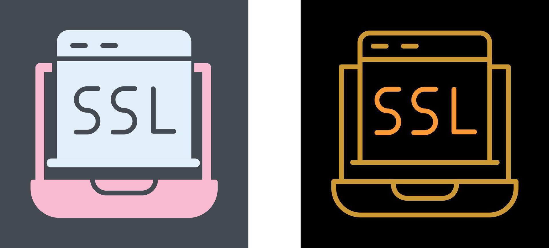 SSL Icon Design vector