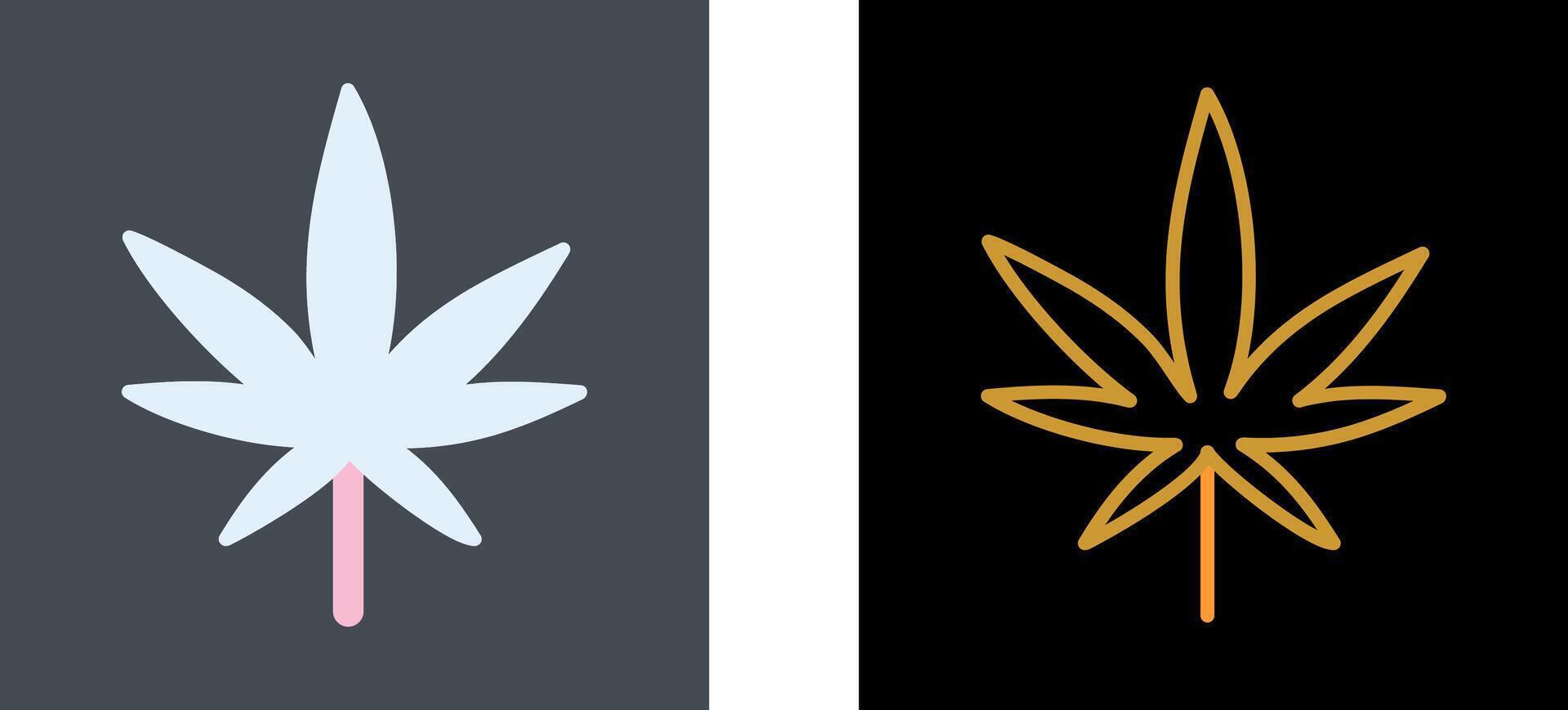 Weed Icon Design vector
