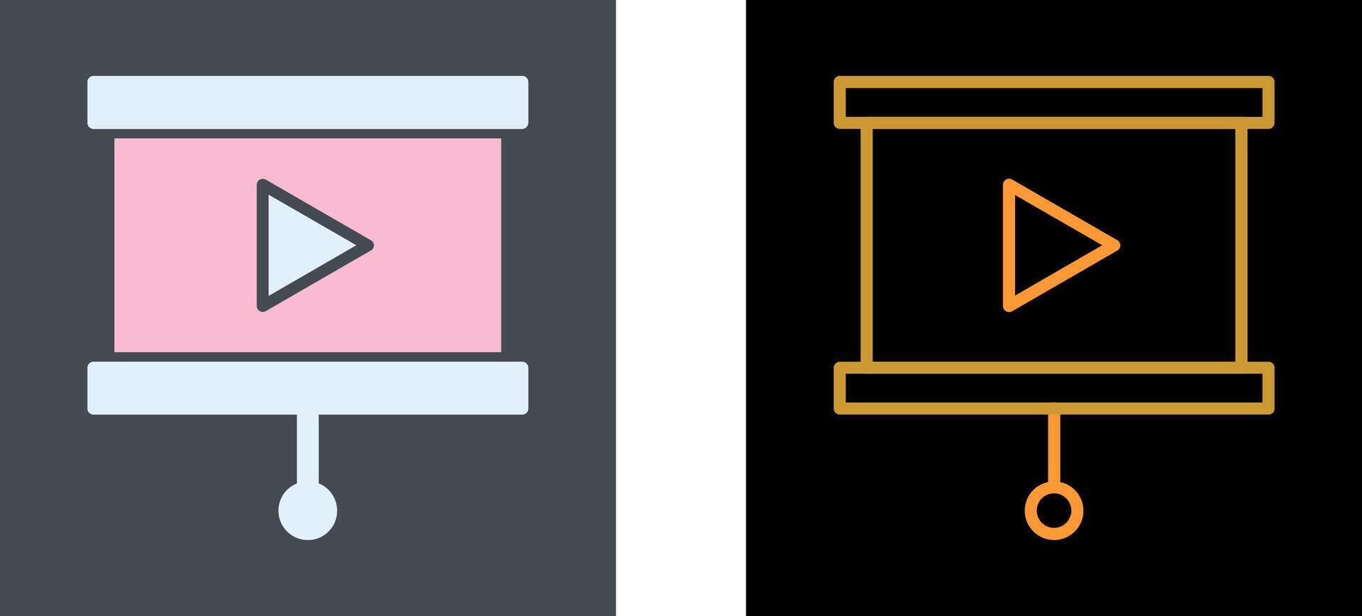 Slideshow Icon Design vector