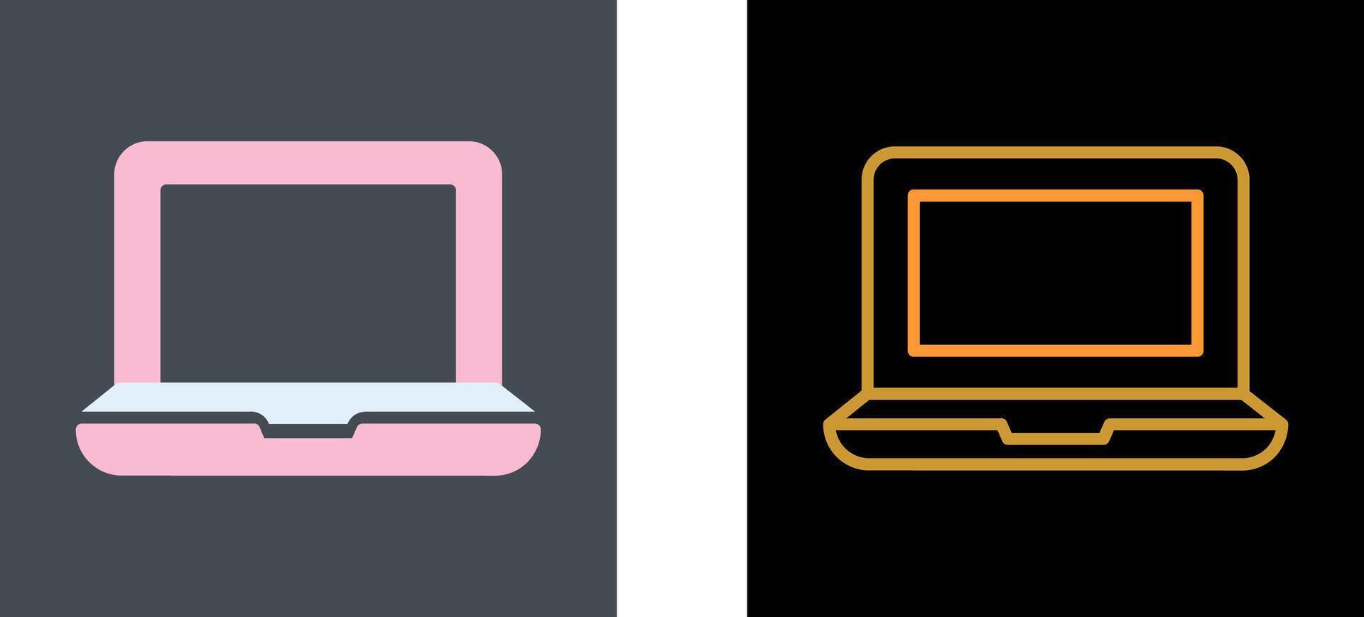 Laptop Icon Design vector