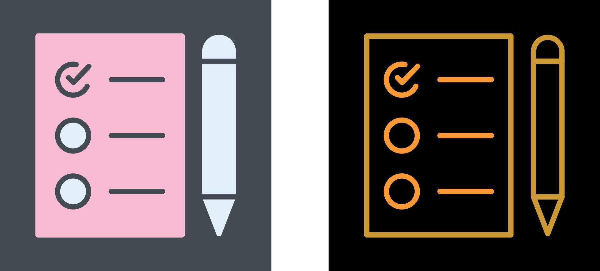 Task List Icon Design vector