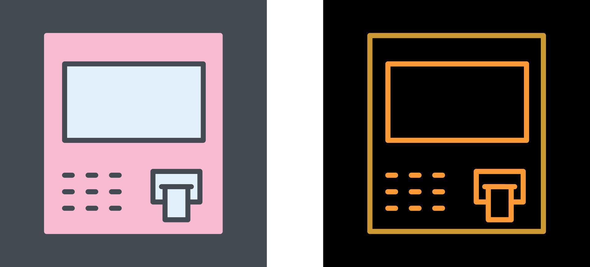ATM Icon Design vector