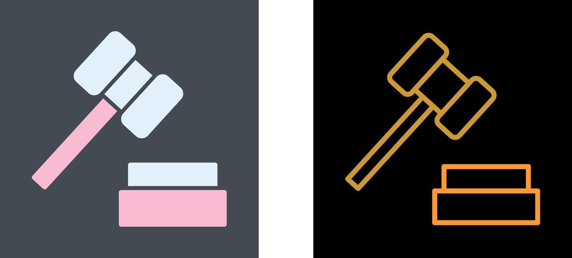 Gavel Icon Design vector