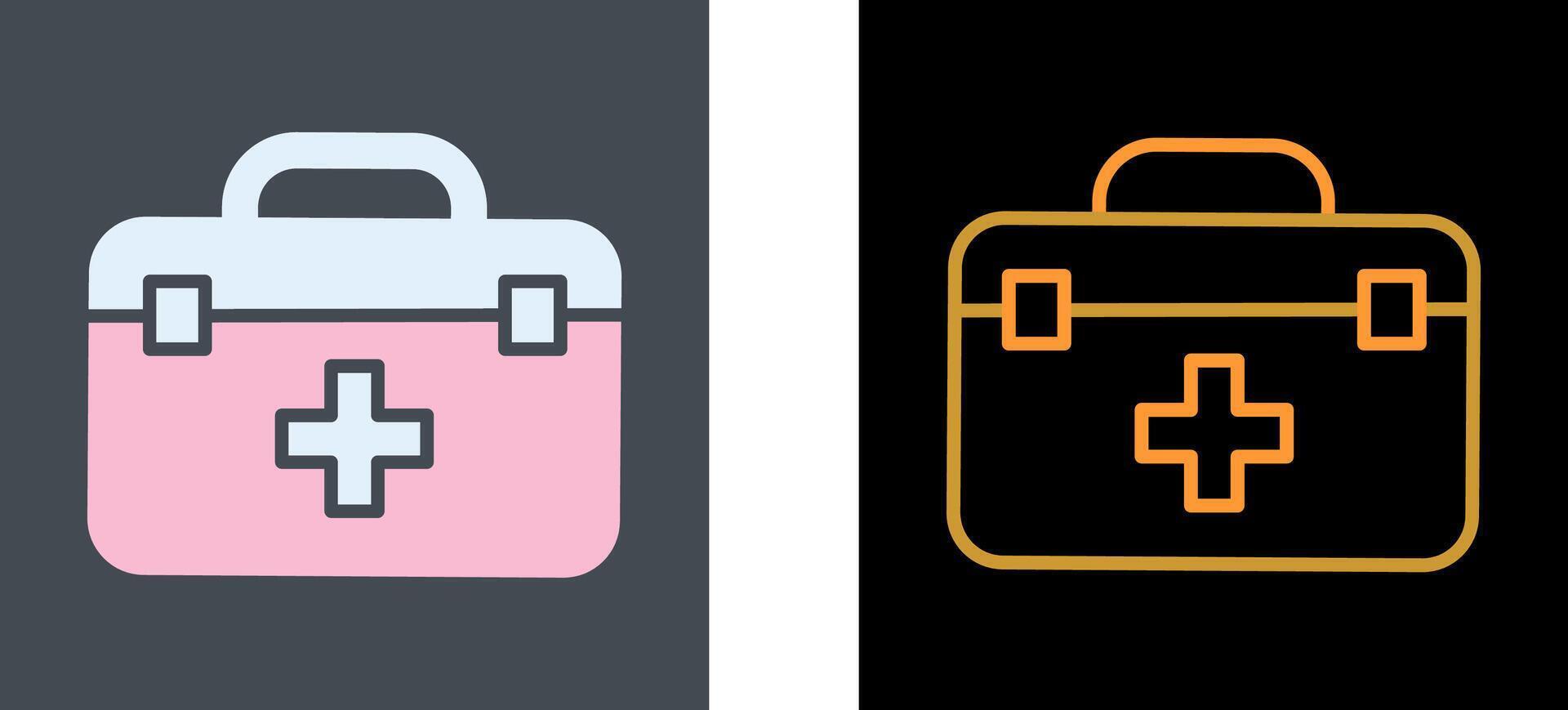 First Aid Kit Icon Design vector