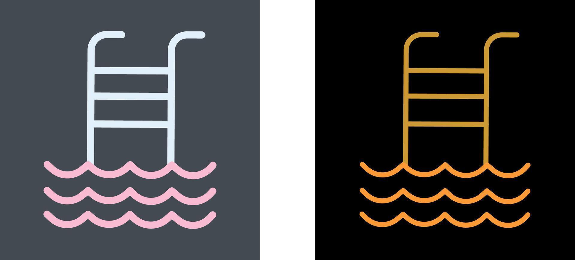 Swimming Pool Icon Design vector