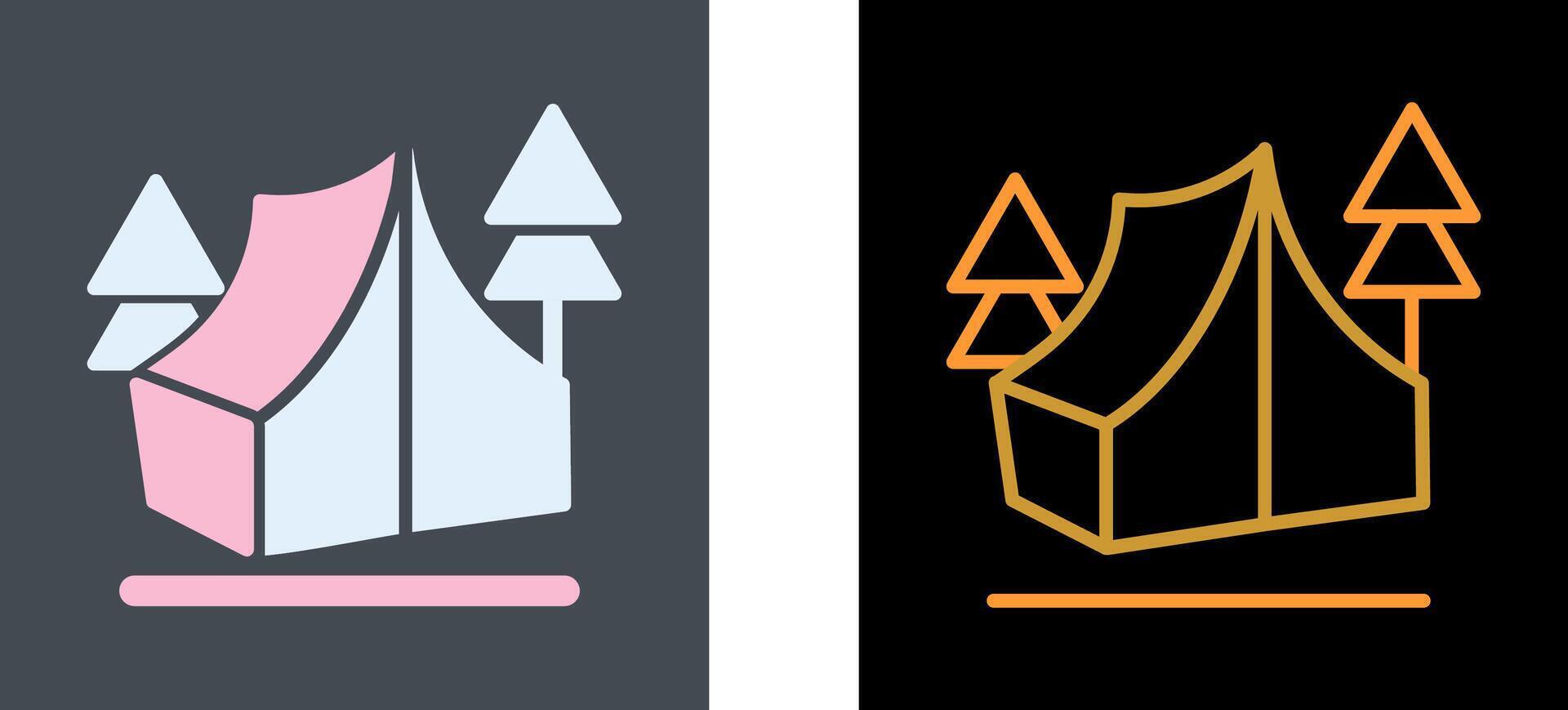 Camp Icon Design vector