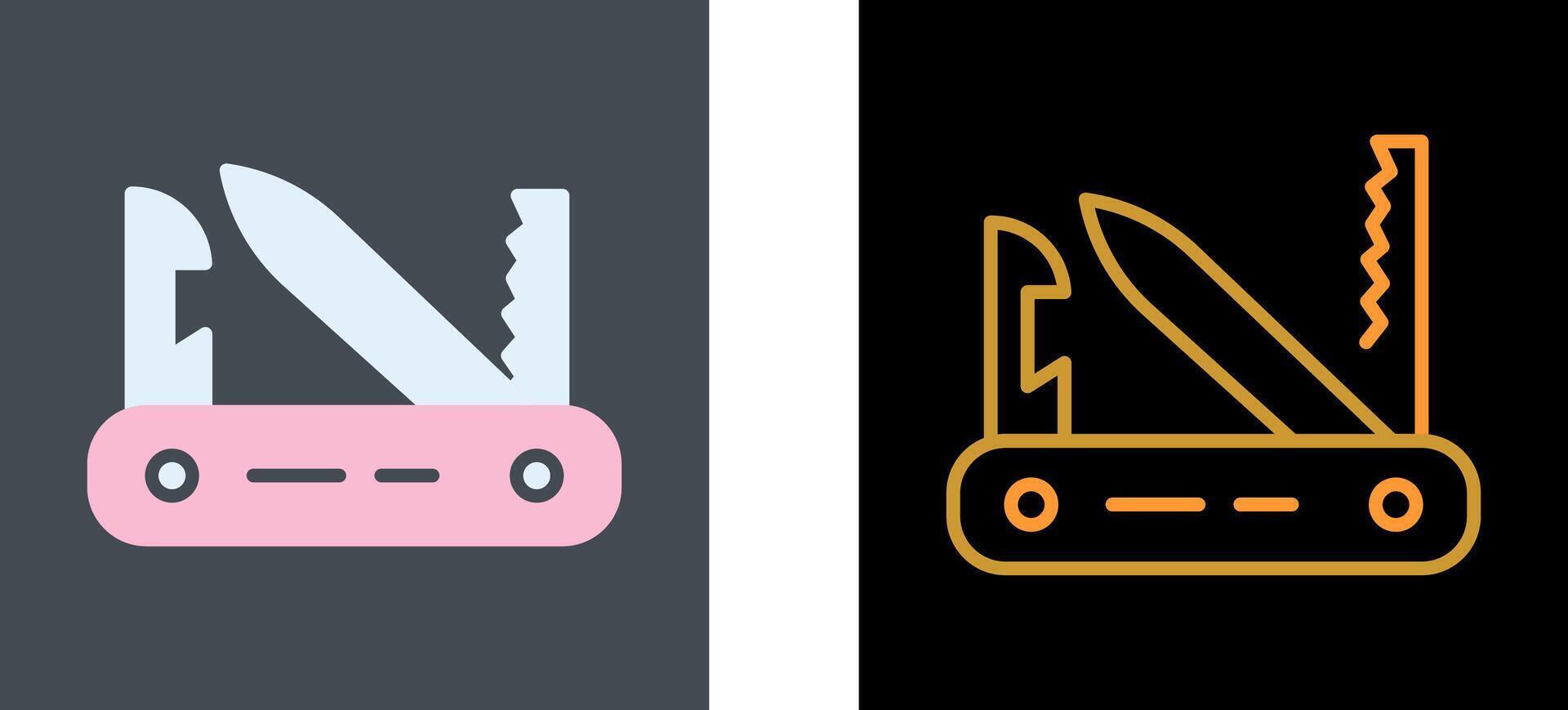 Swiss Army Knife Icon Design vector