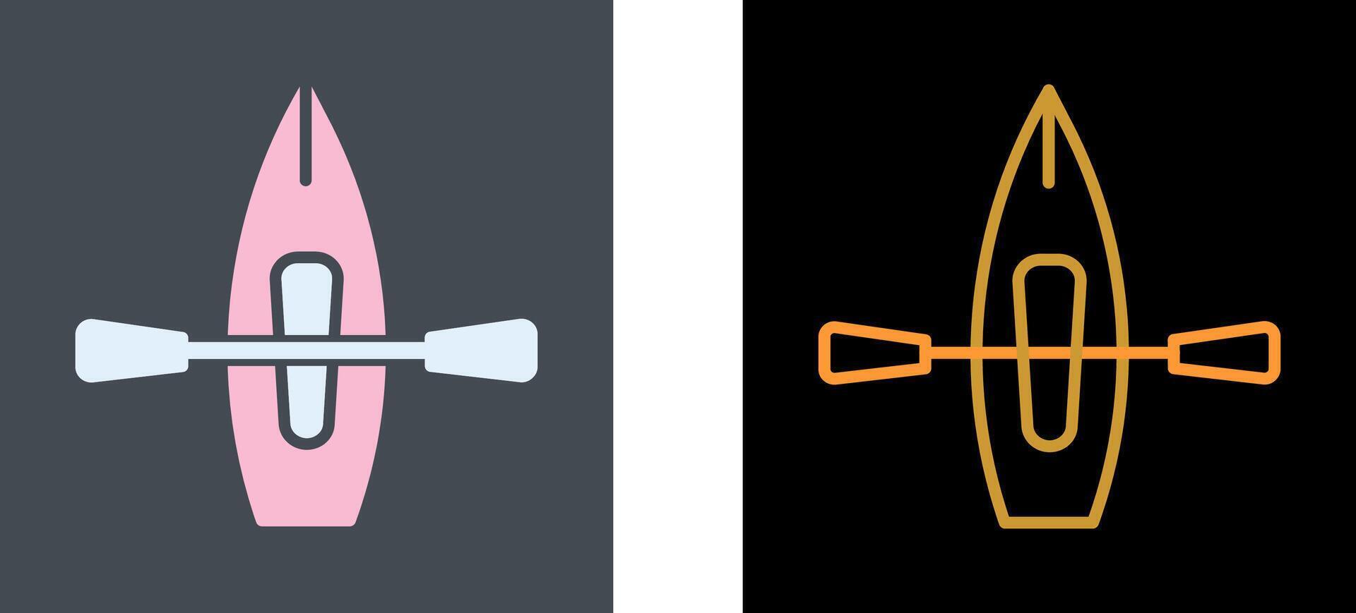 Kayak Icon Design vector