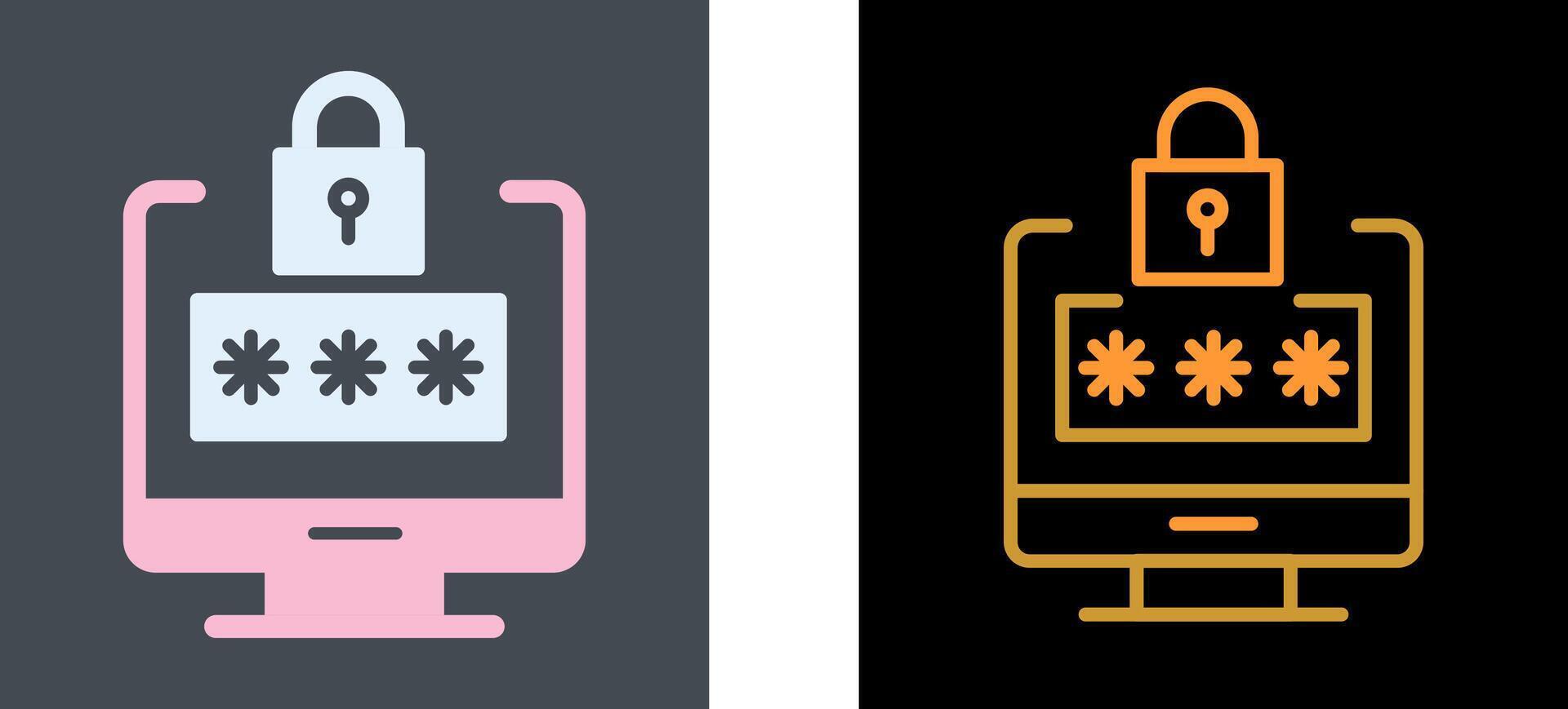 Lock Icon Design vector