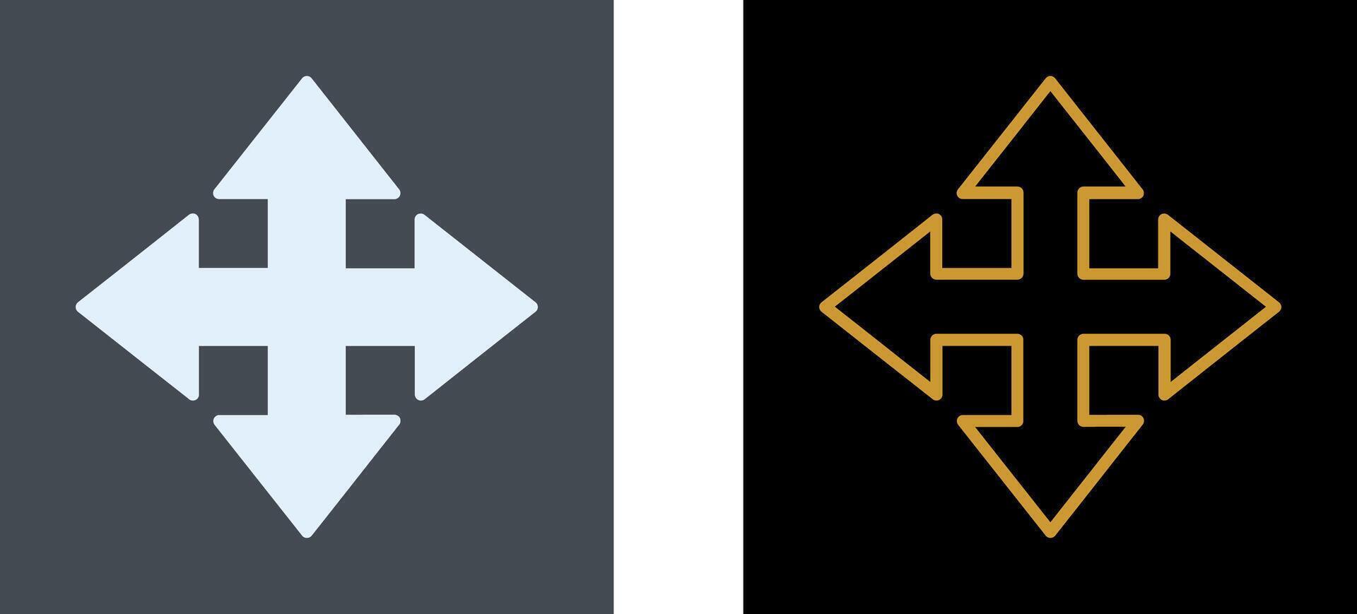 Move Arrow Icon Design vector