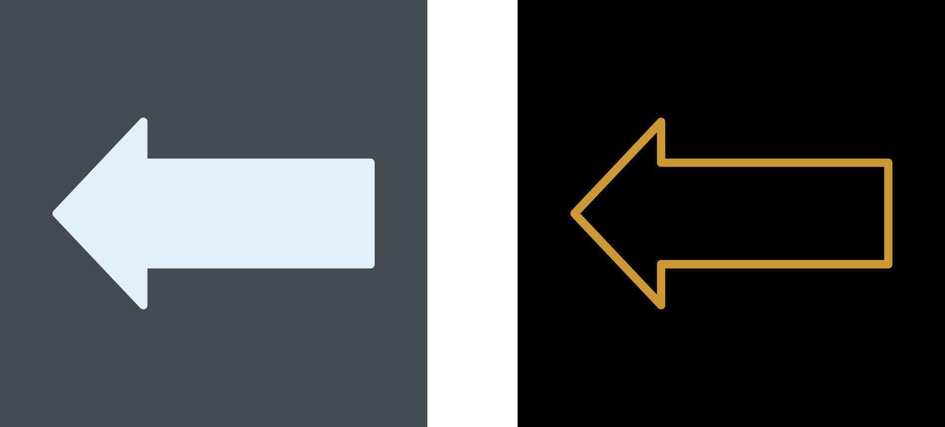Left Icon Design vector