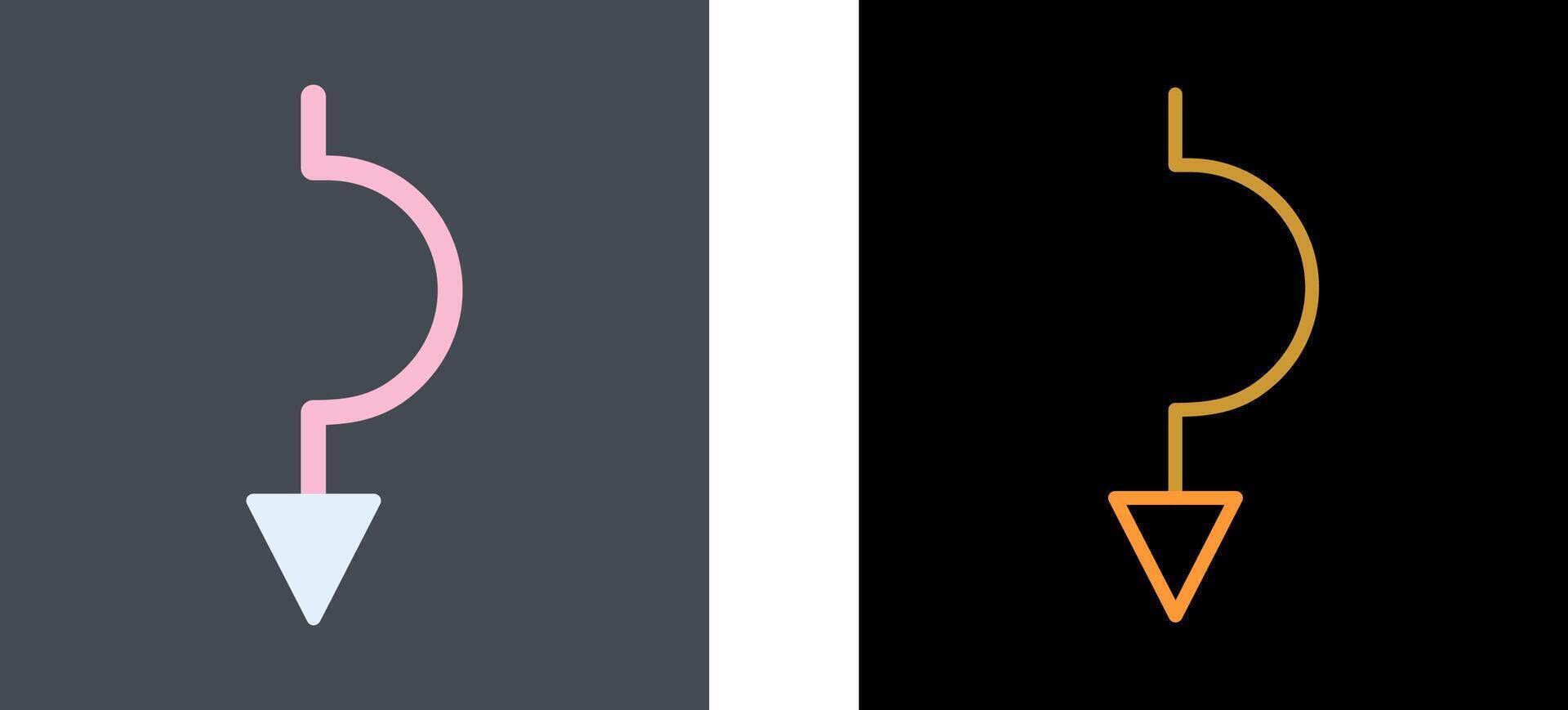 Arrow down Icon Design vector