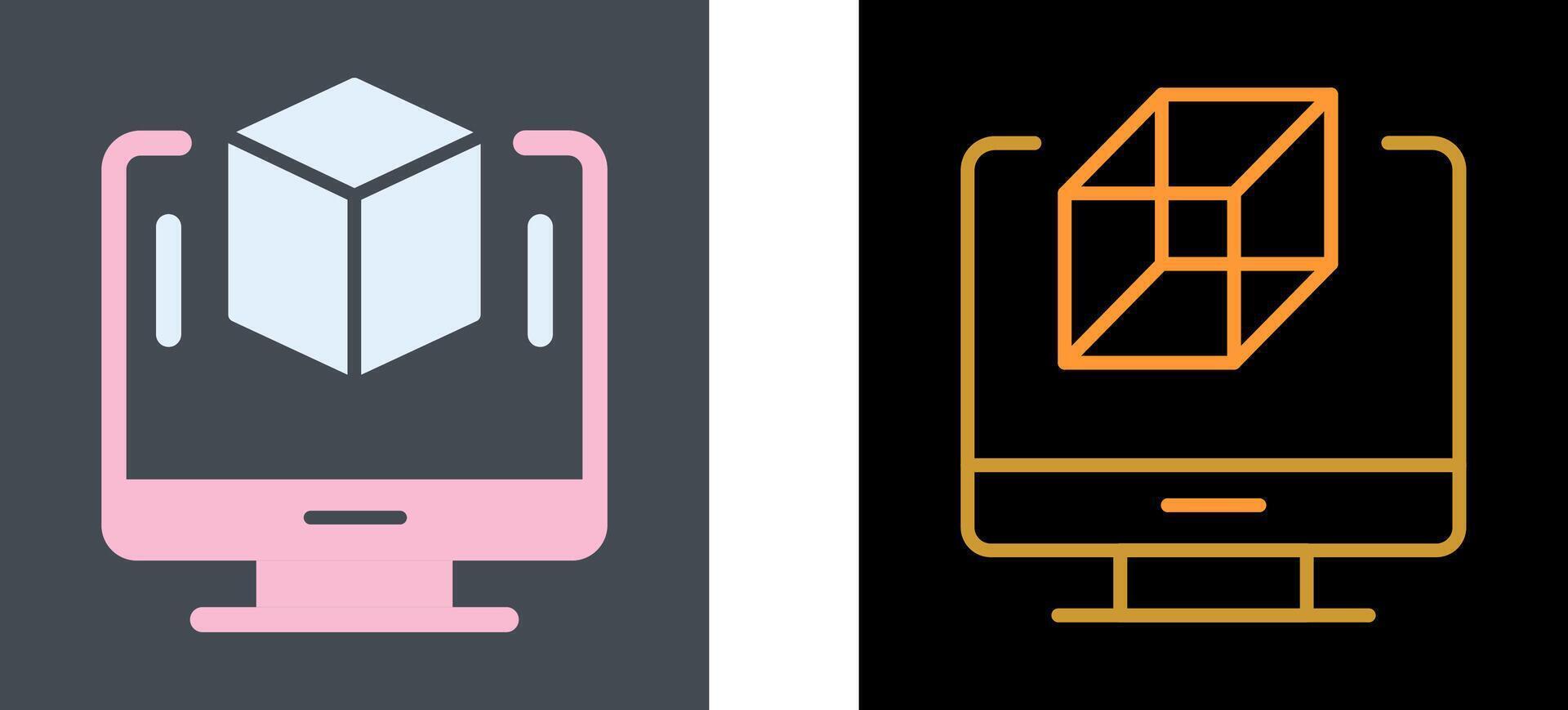 Cube Icon Design vector