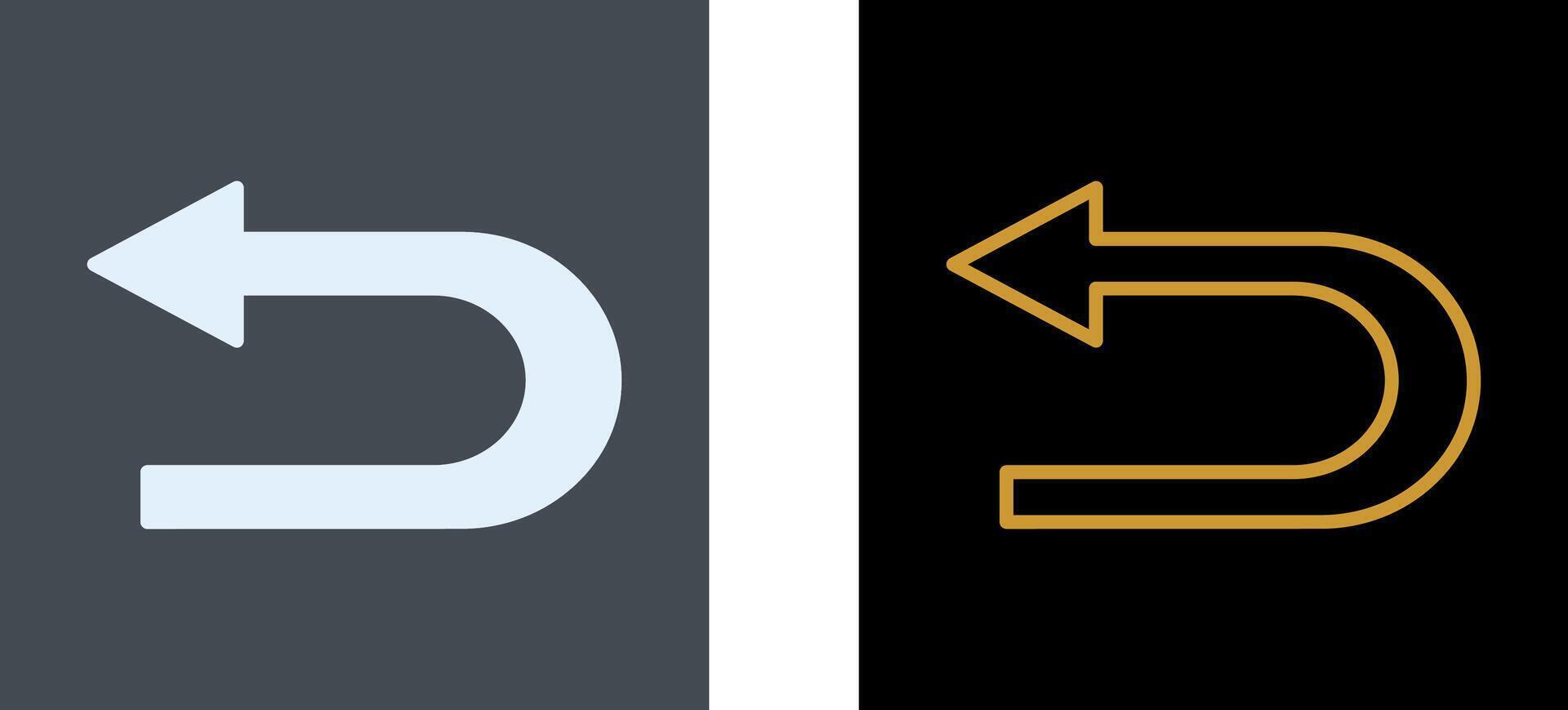 Arrow Back Icon Design vector