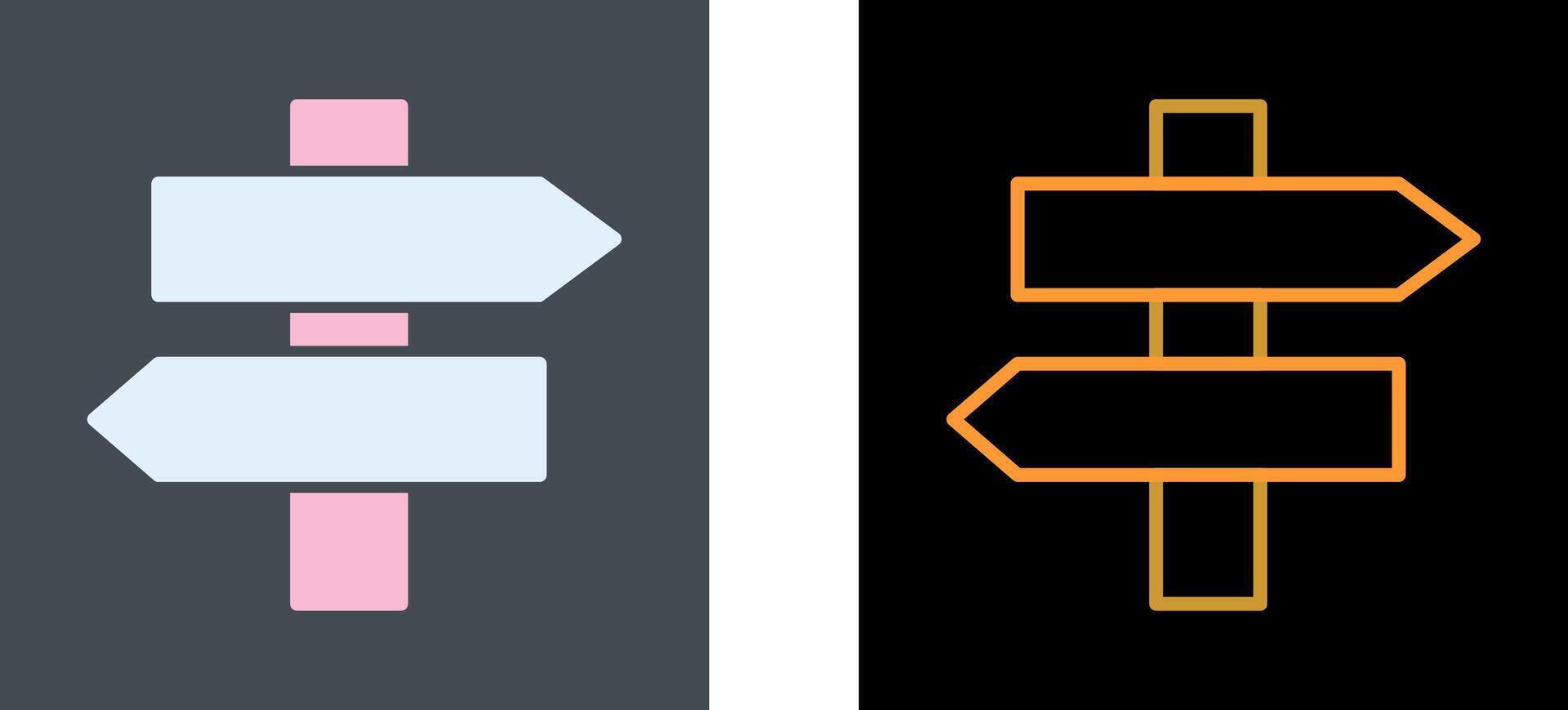 Signpost Icon Design vector