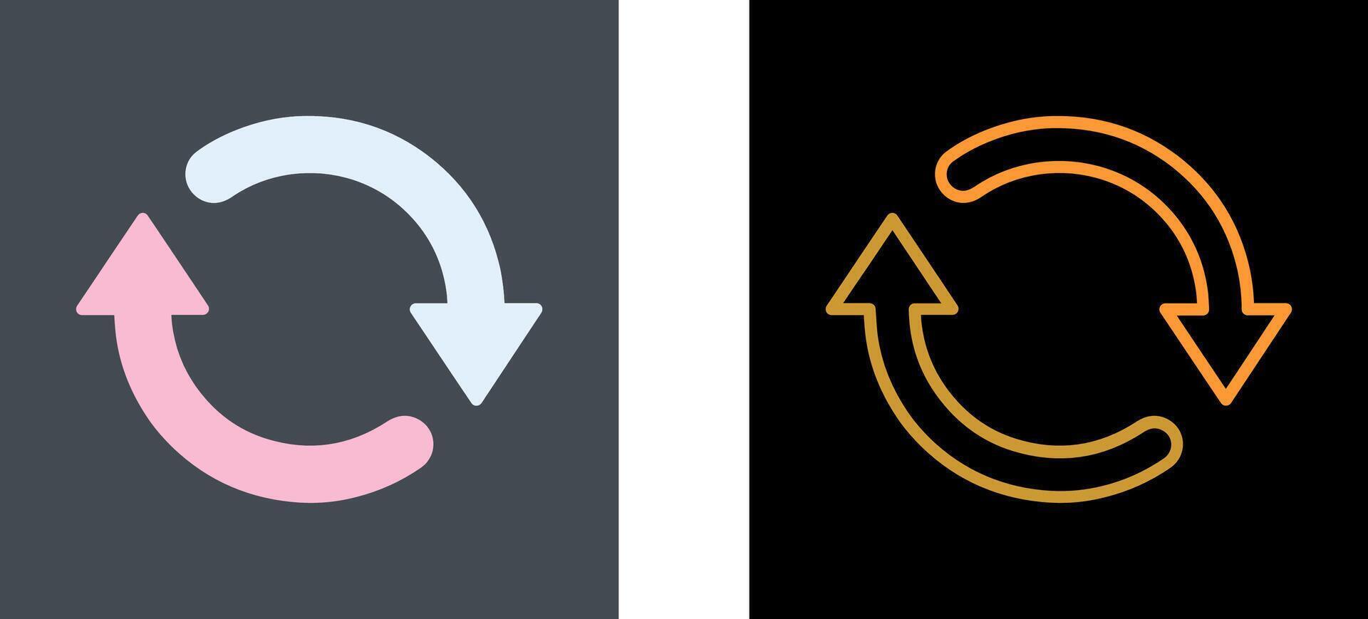 Sync Icon Design vector