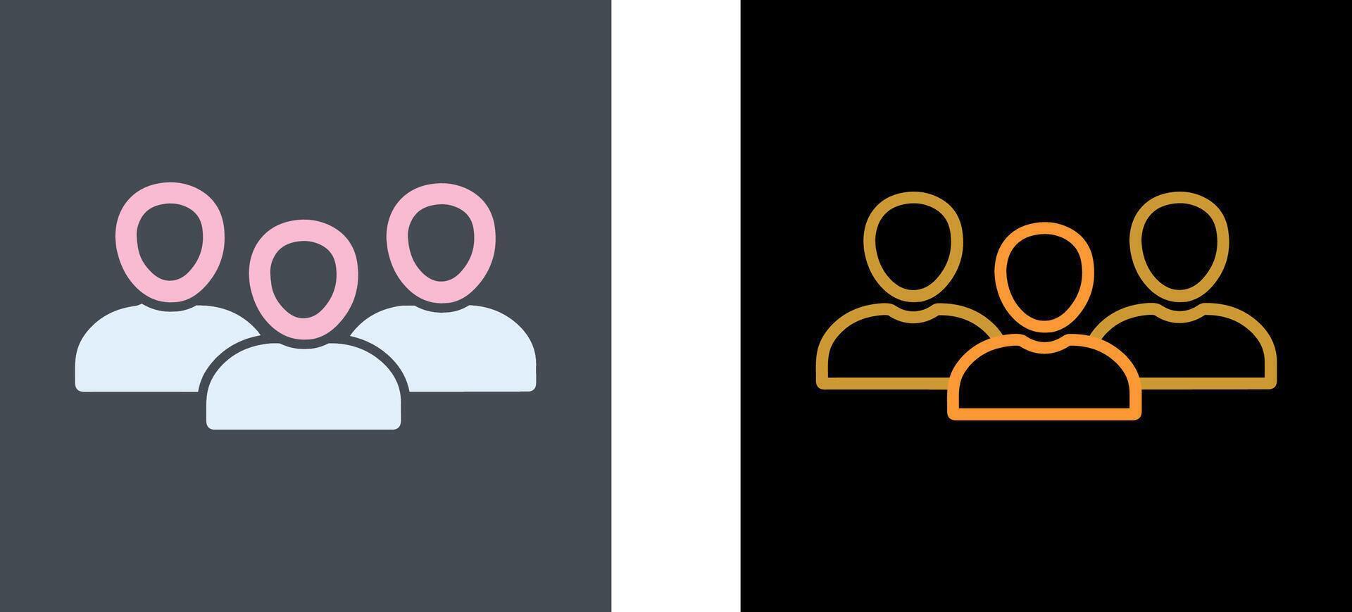 Members Icon Design vector