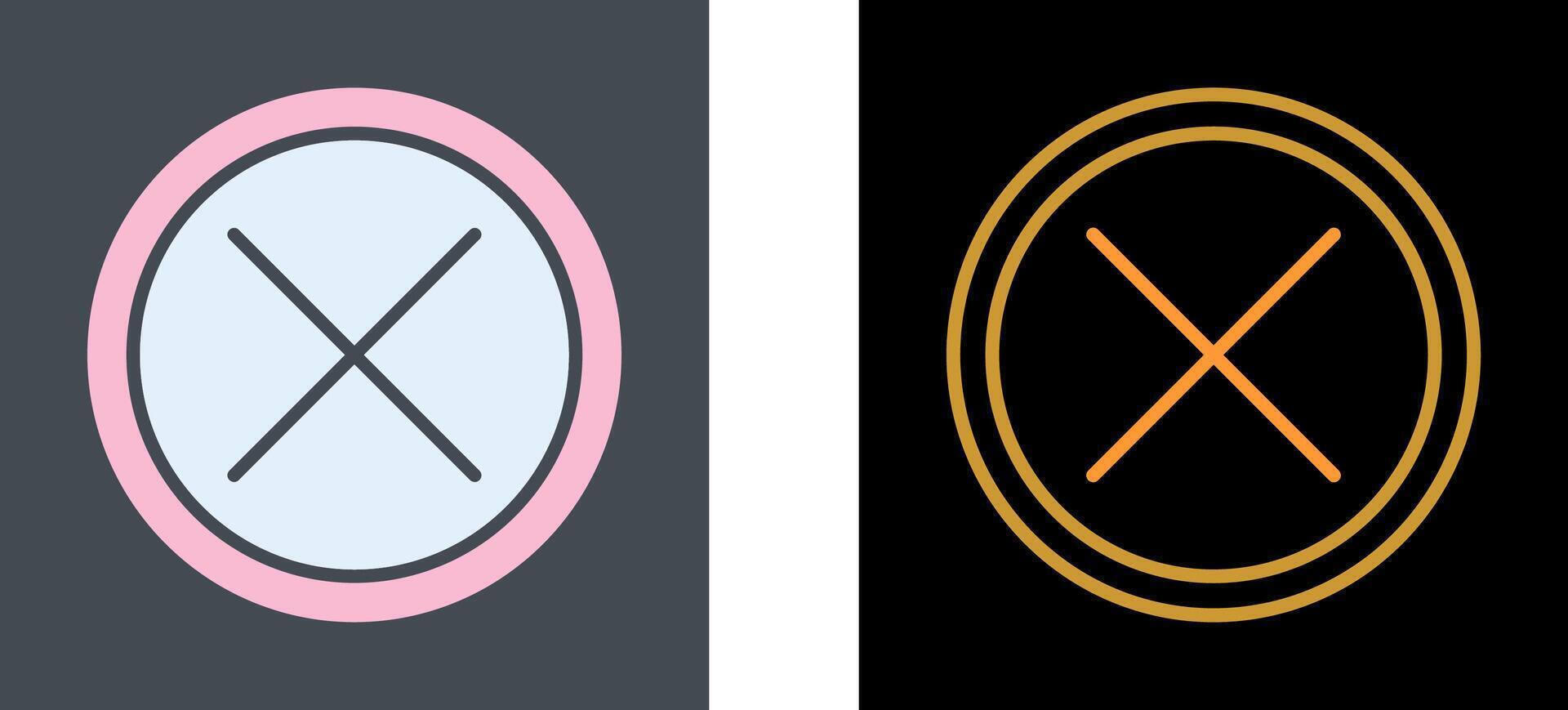 Do Not Cross Icon Design vector