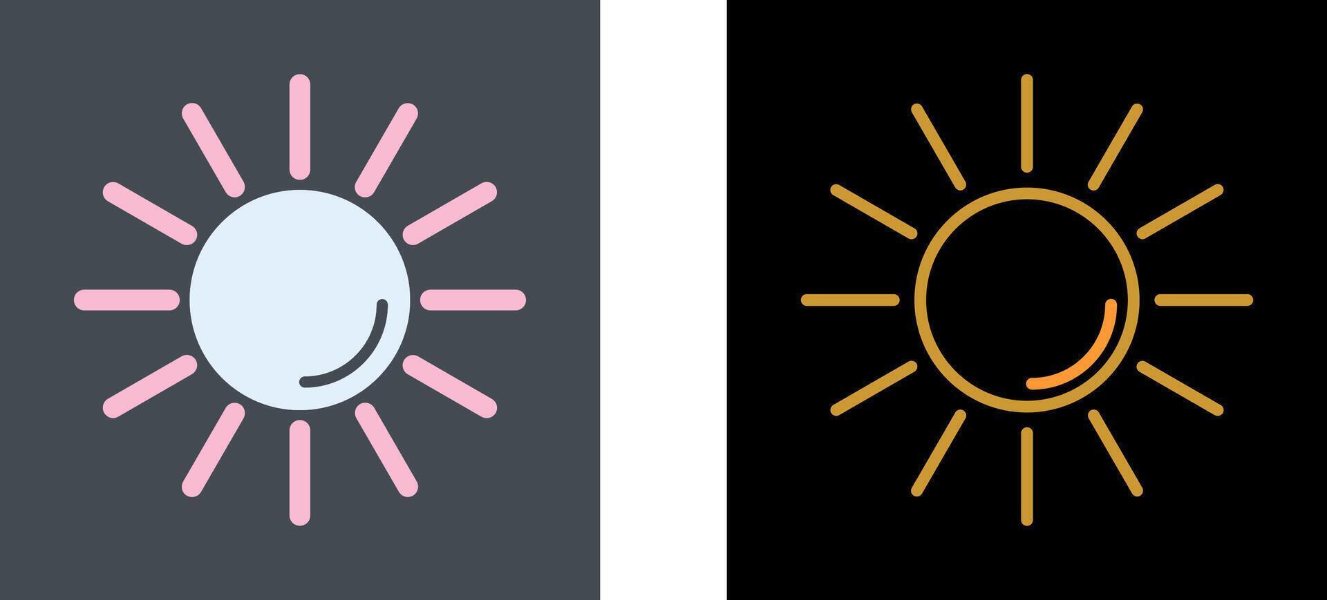 UV Radiation Icon Design vector