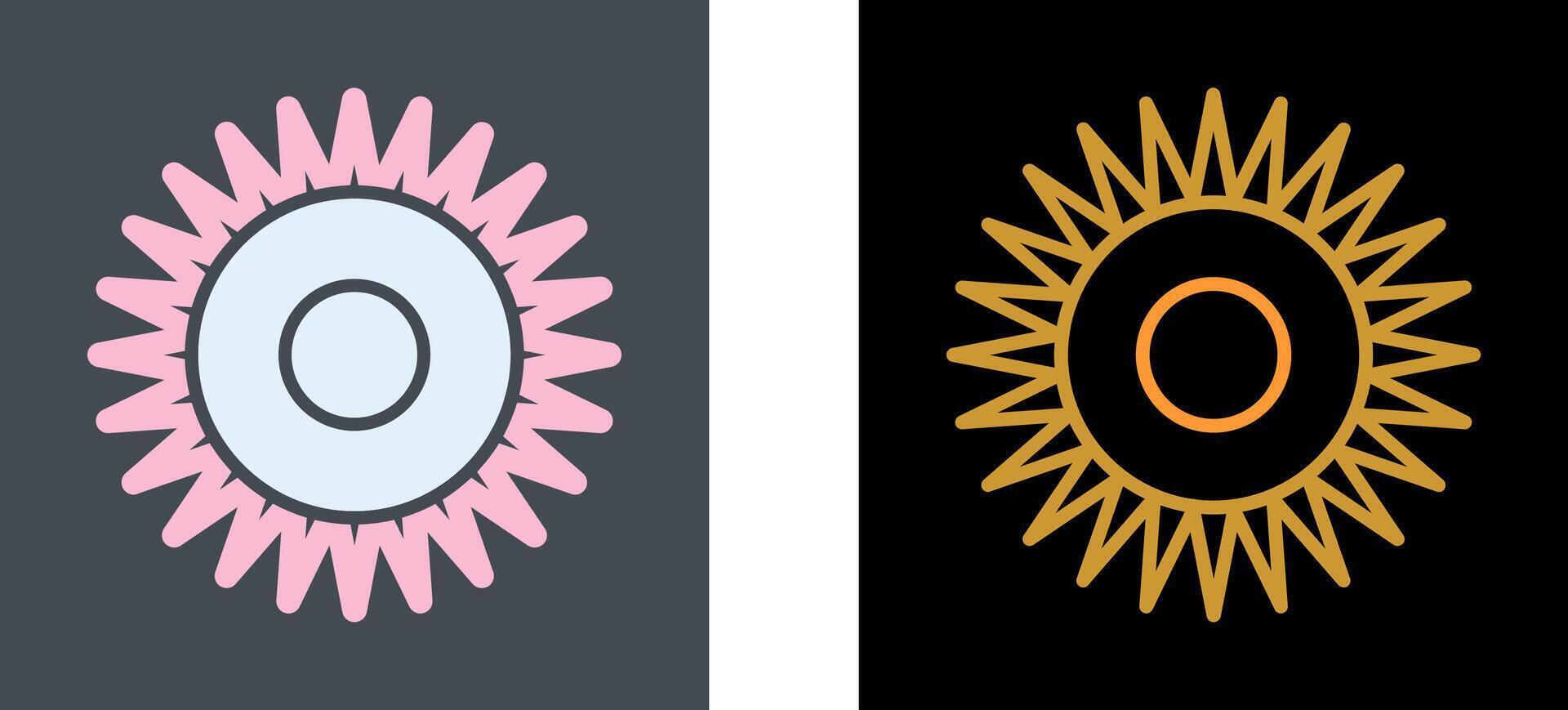 Optical Radiation Icon Design vector
