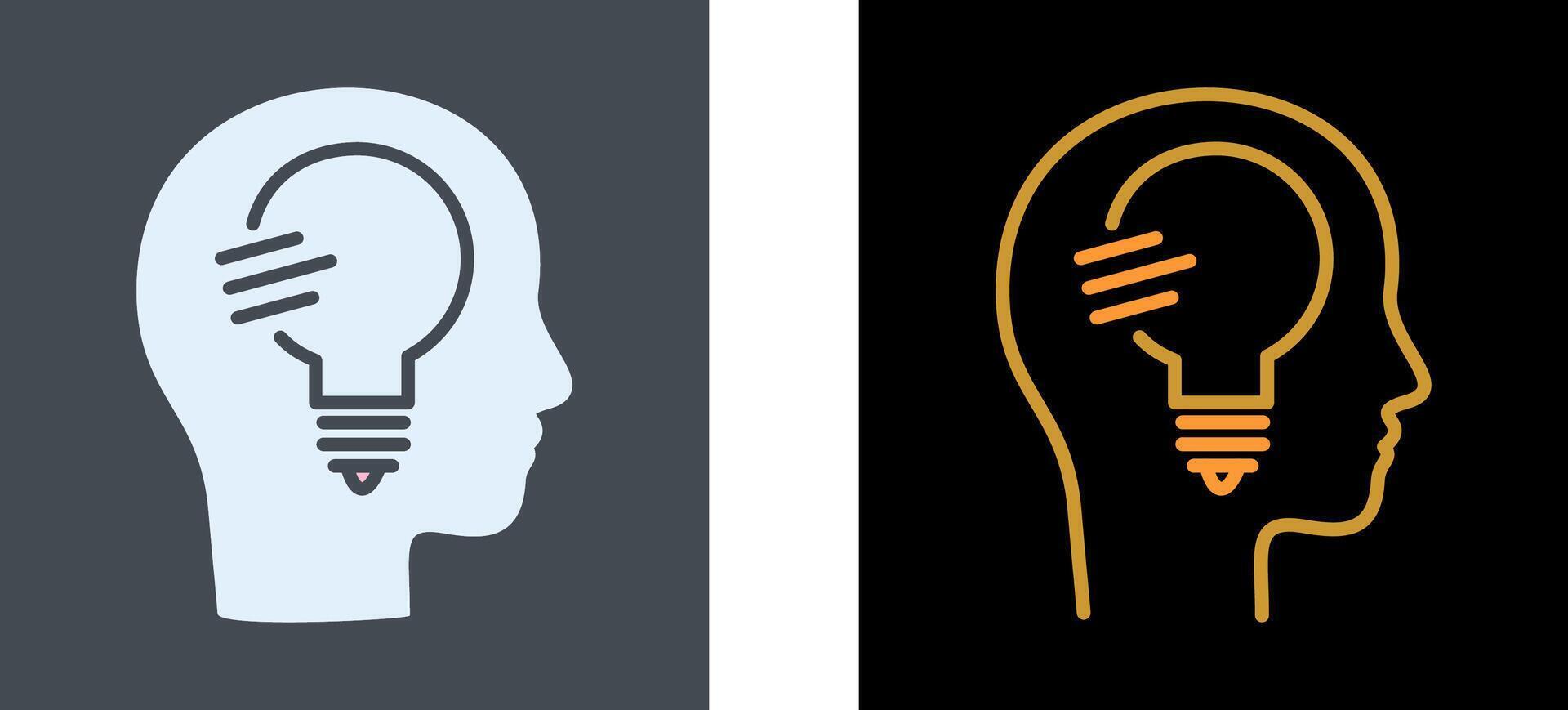 Thinking Icon Design vector