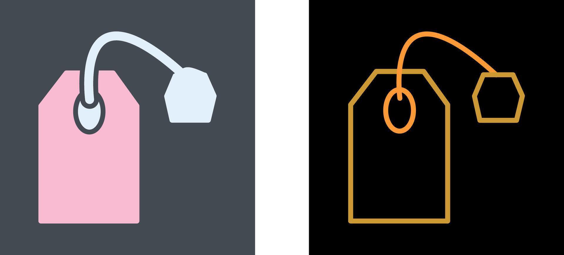 Tea Bag Icon Design vector