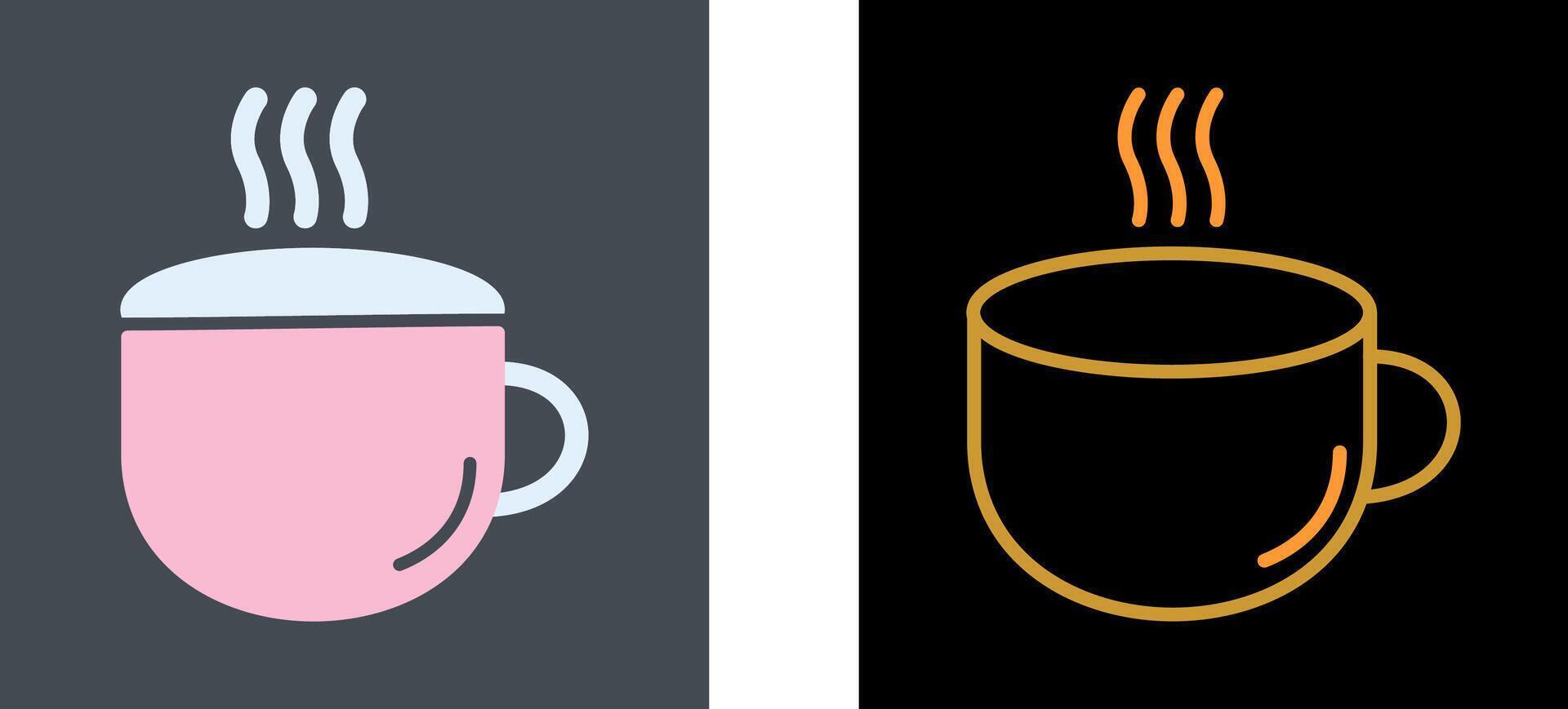 Tea Cup Icon Design vector