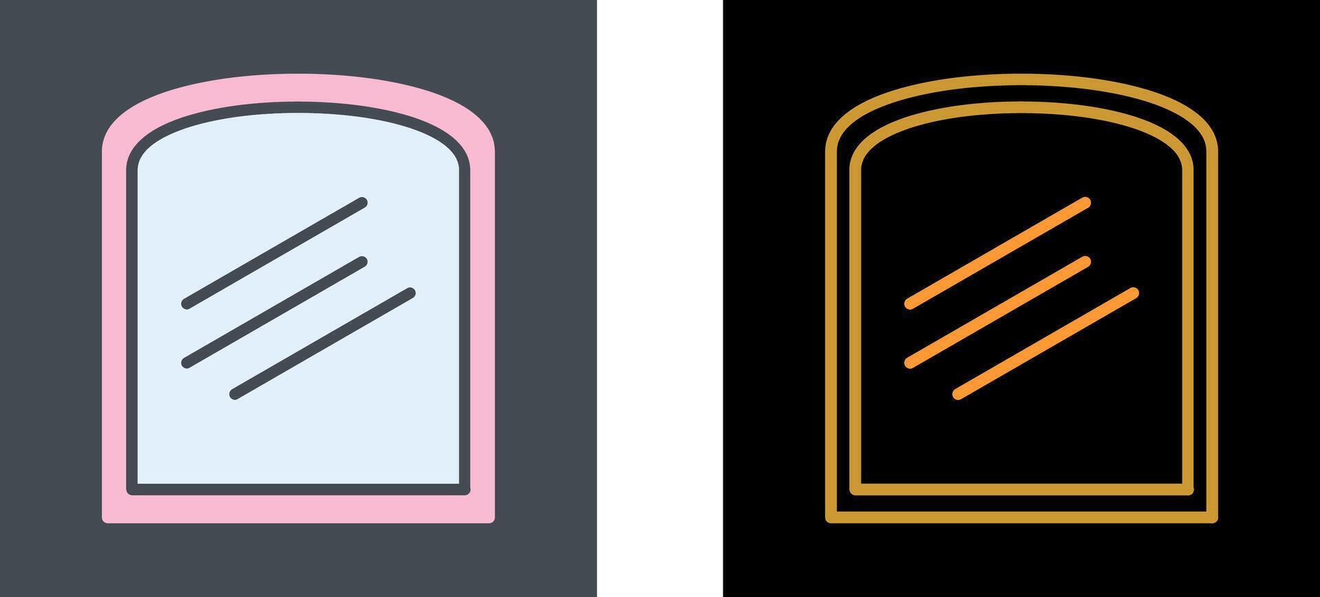 Toast Icon Design vector