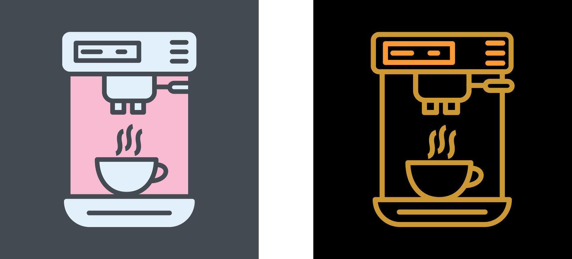 Coffee Machine I Icon Design vector