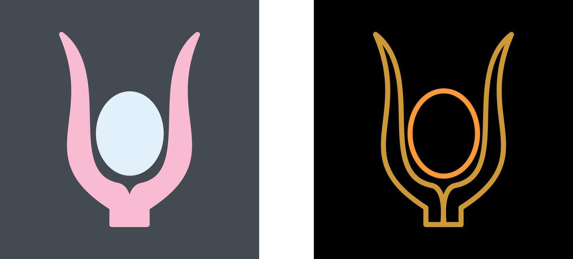 Egyptian god Icon Design vector