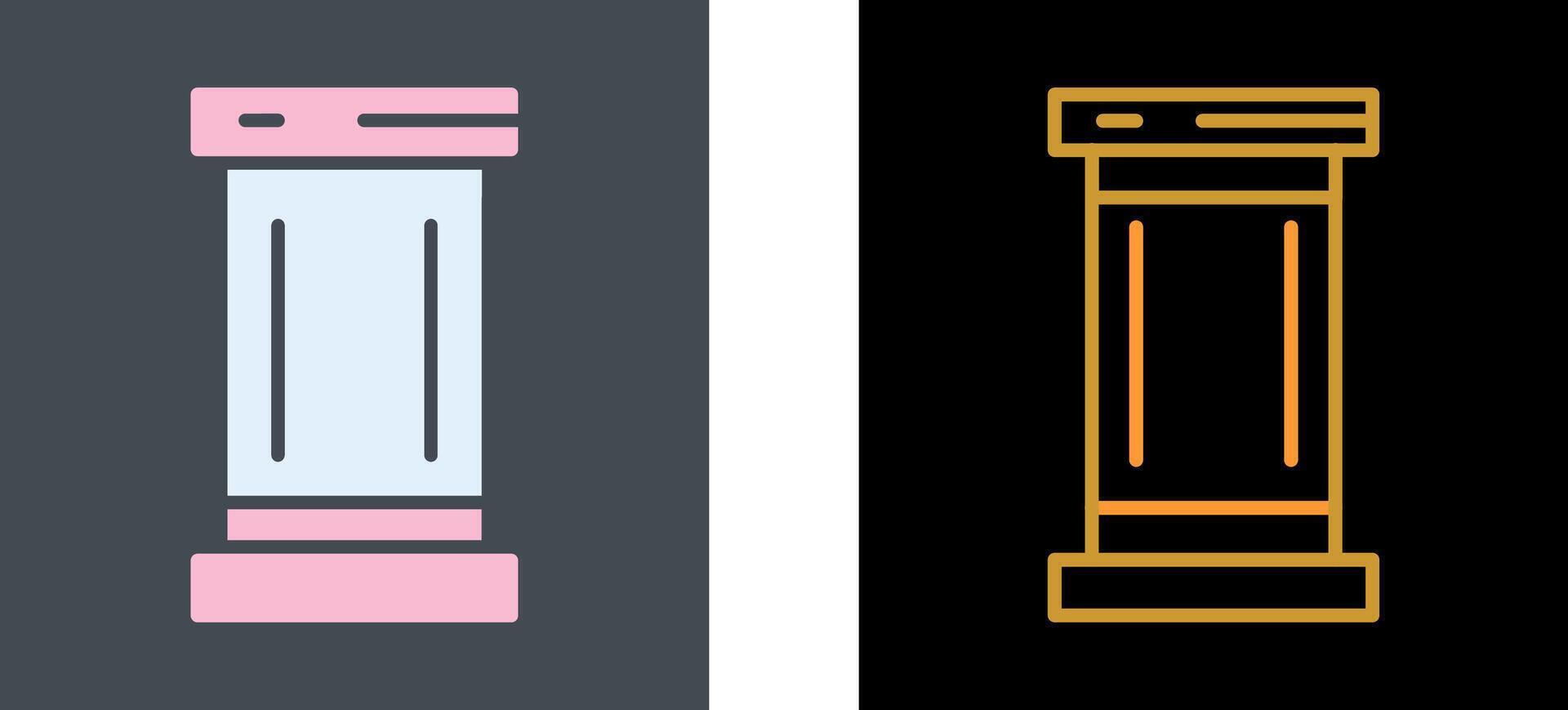 Pillar Icon Design vector