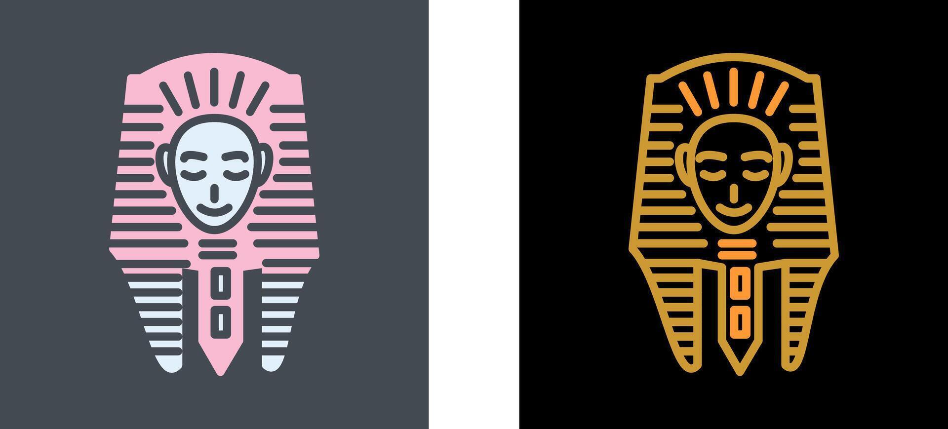 Egyptian Face Icon Design vector