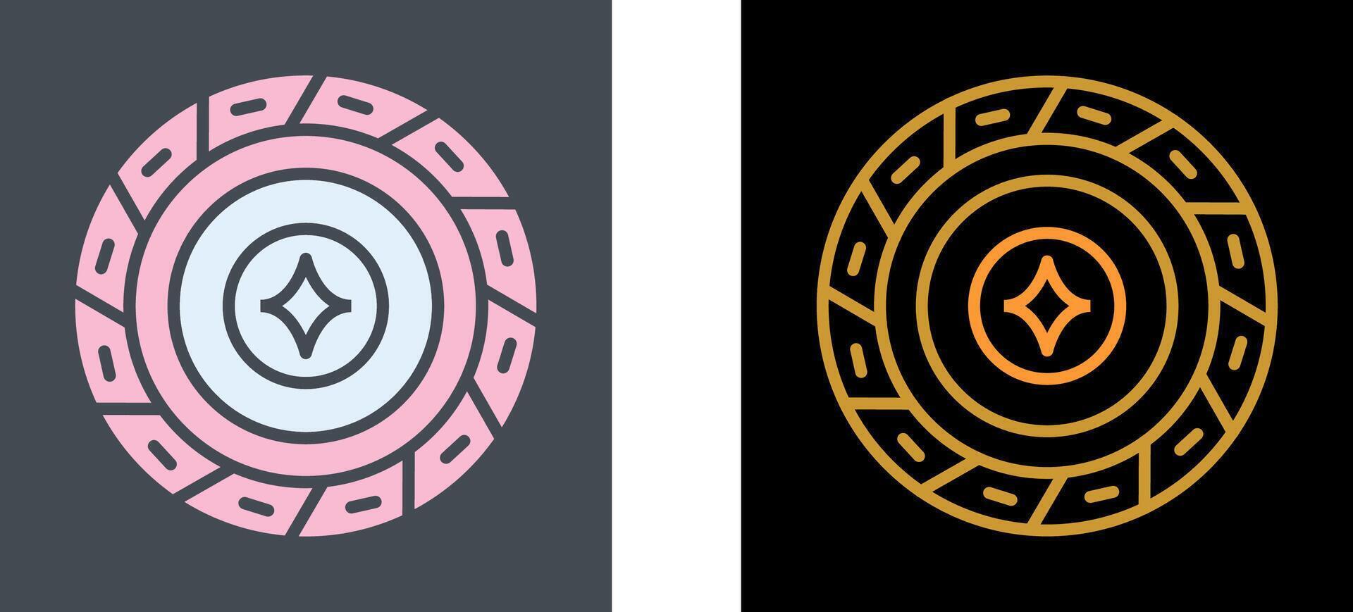 Diamond Chip Icon Design vector