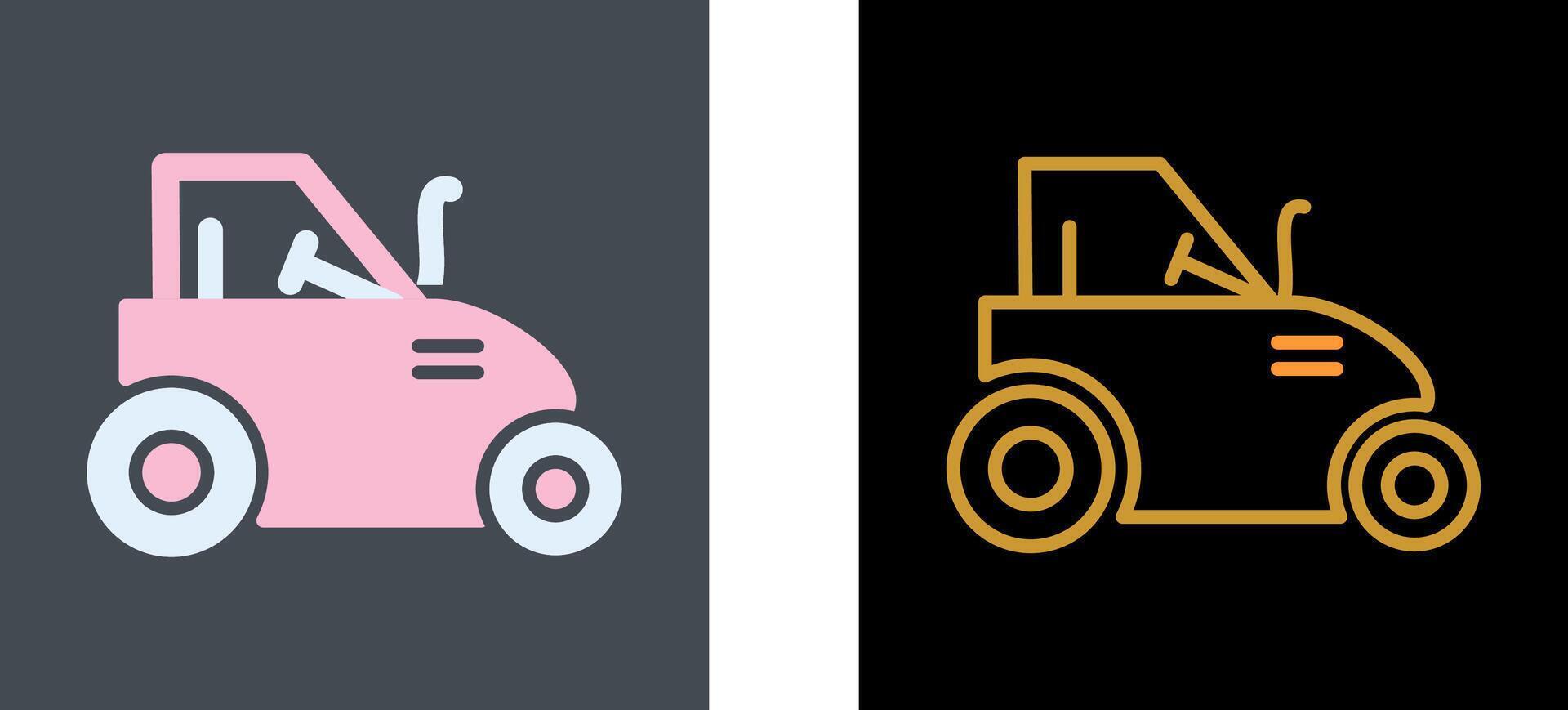 Tractor Icon Design vector
