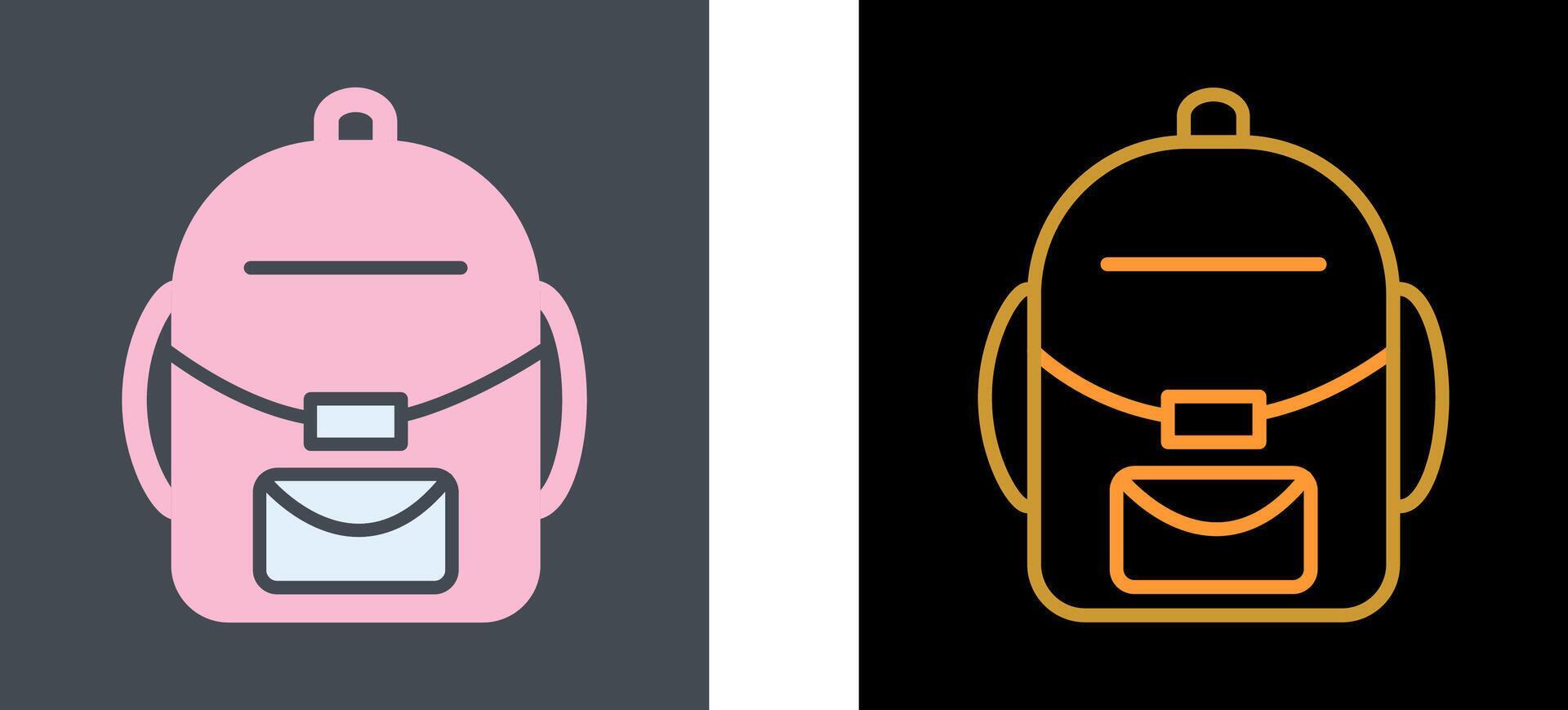 Backpack Icon Design 43094113 Vector Art at Vecteezy