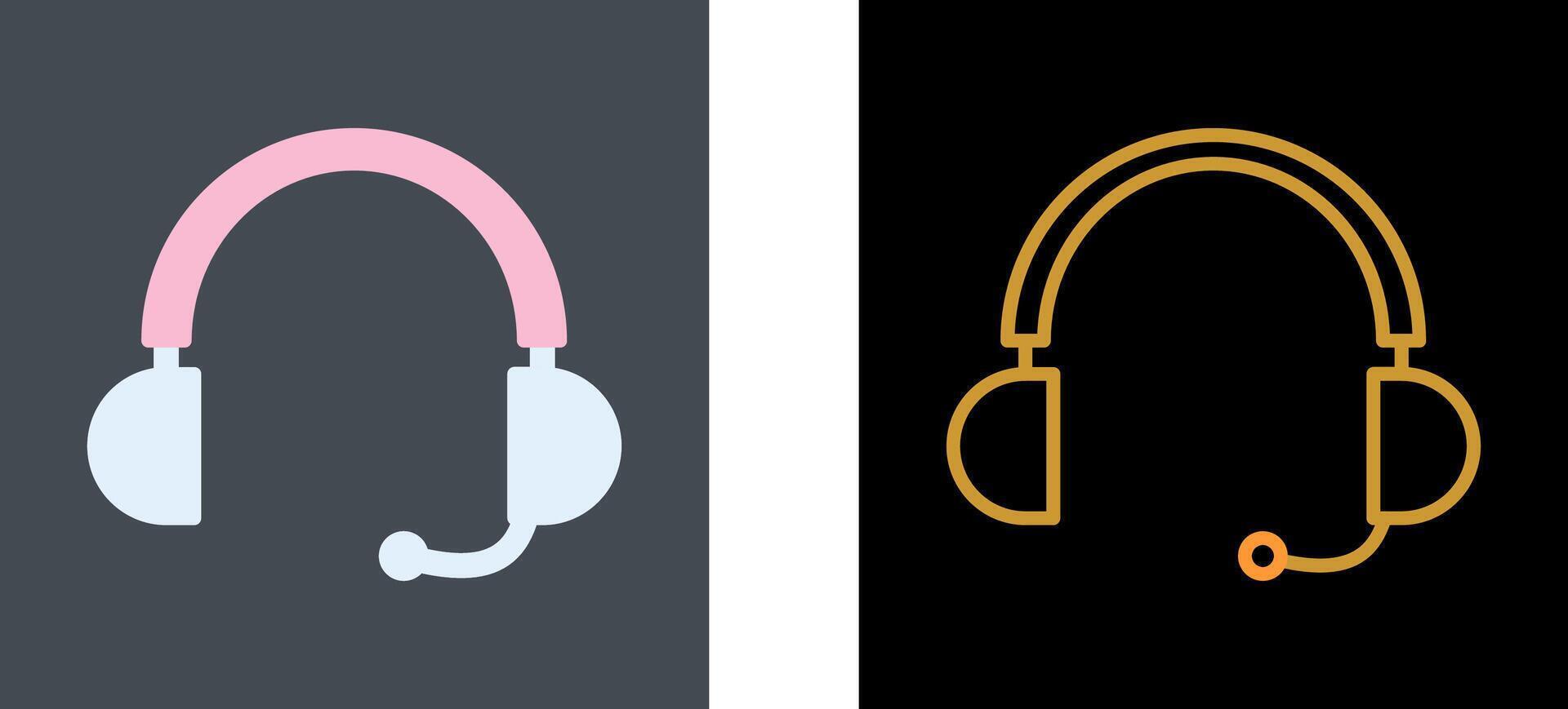 Headphones Icon Design vector